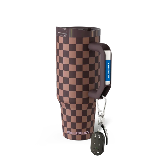Thicc Buddy 40oz, Espresso Checkered