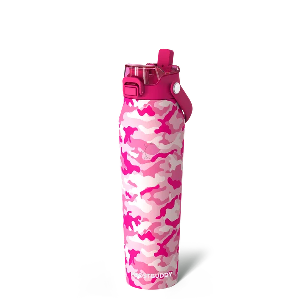 Bottle Buddy 32oz, Pink Camo