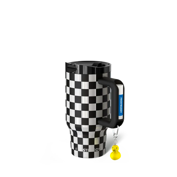 Thicc Buddy 16oz - Black & White Checkered