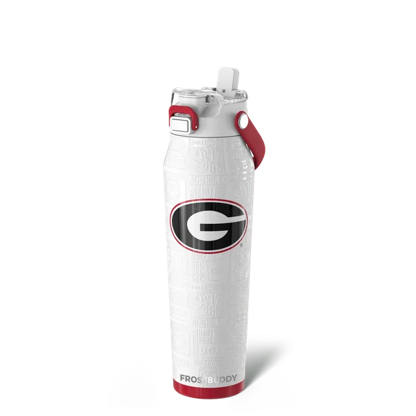 Bottle Buddy 32oz, Georgia Bulldogs, Legacy — bottle32-georgia3dwhite