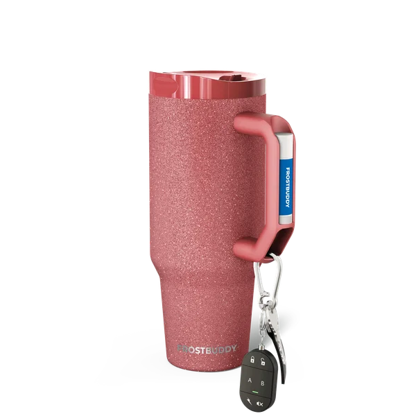 Thicc Buddy 40oz, Burgundy Glitz