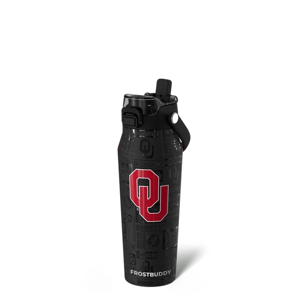 Bottle Buddy 24oz - Oklahoma Sooners, Legacy — bottle24-oklahoma3dblack
